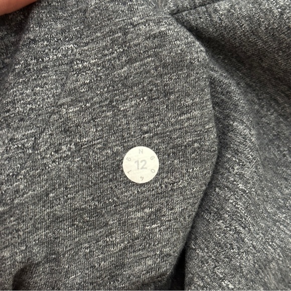 LULULEMON Scuba Hoodie *Light Cotton Fleece Heathered Speckled Black Gray {3E24} - Picture 6 of 6
